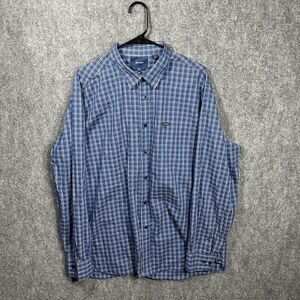 Faconnable‎ Designed in France Club XXL Dress Shirt Blue Check Plaid Button Down